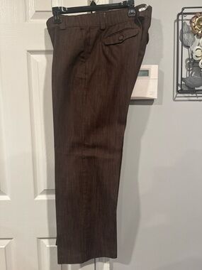 Lee Women's Brown  petite ( short) Dress Pants - Tailored Straight Leg